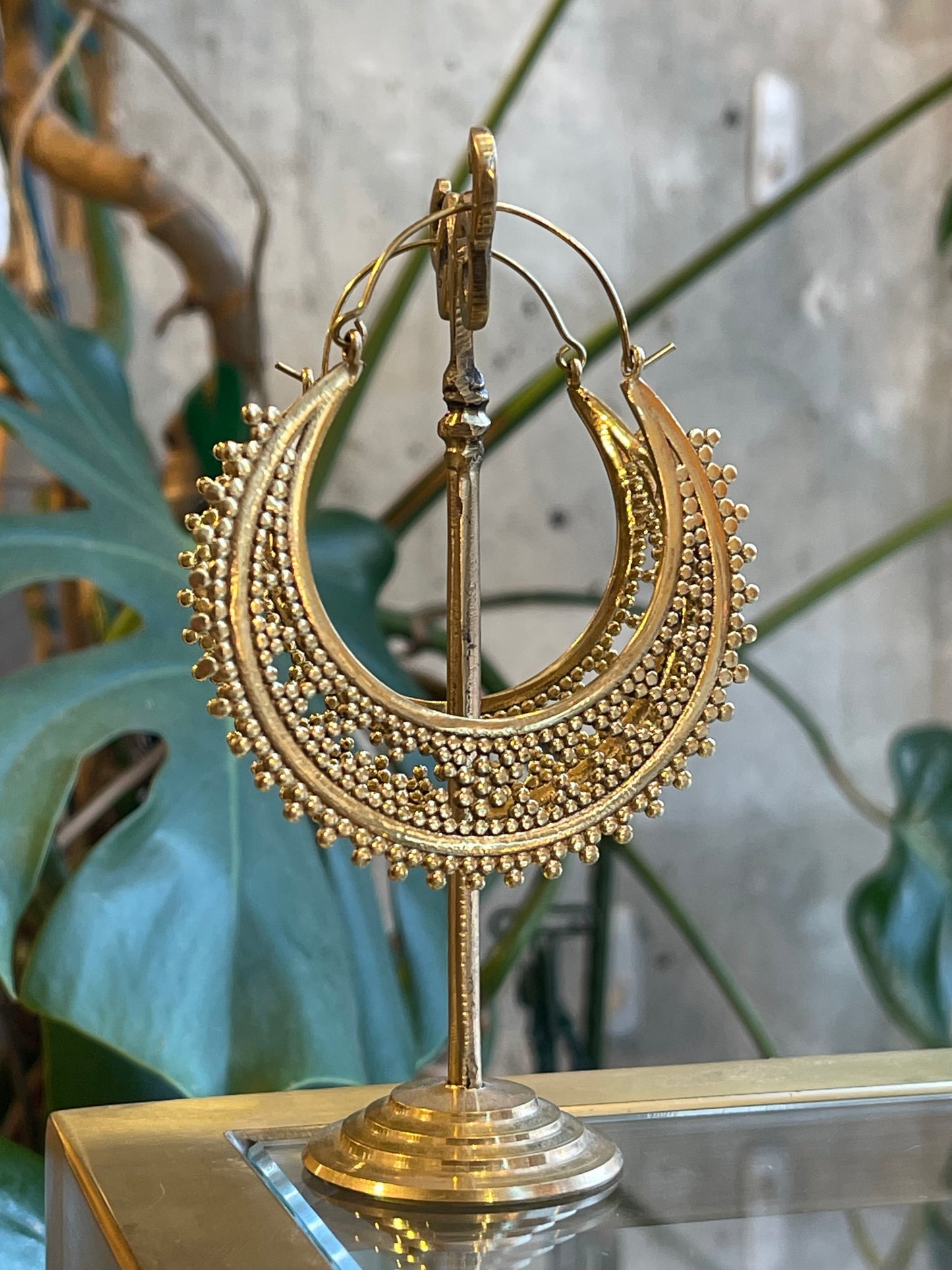 Large Shiva Hoop Earrings