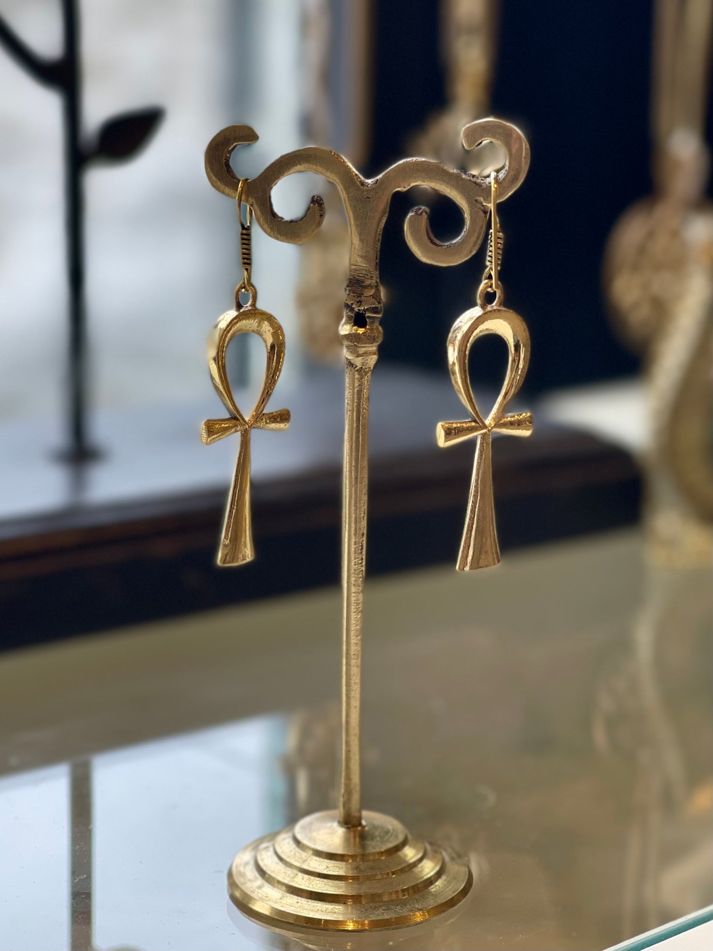 Ankh Earrings