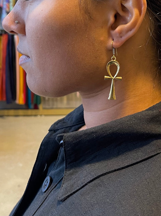 Ankh Earrings