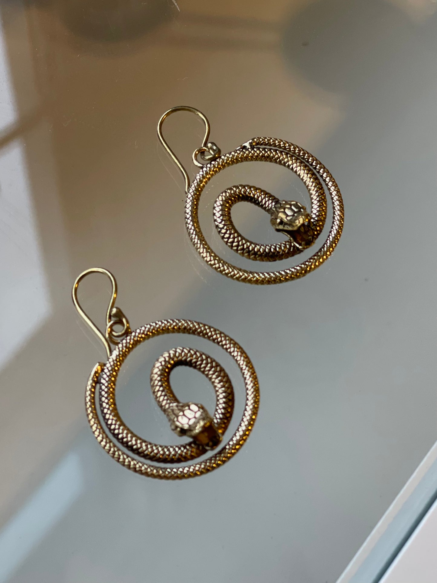 Coiled Snake Earrings