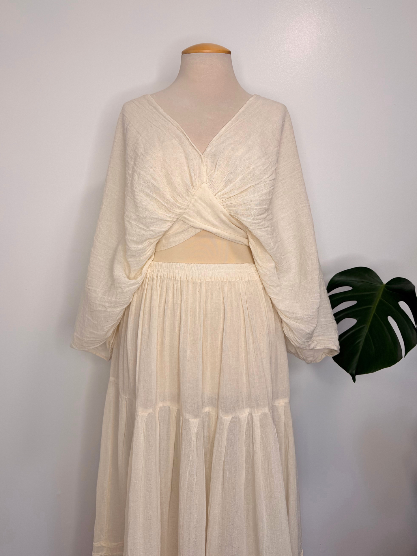 The Nicte Balloon Top - Cream