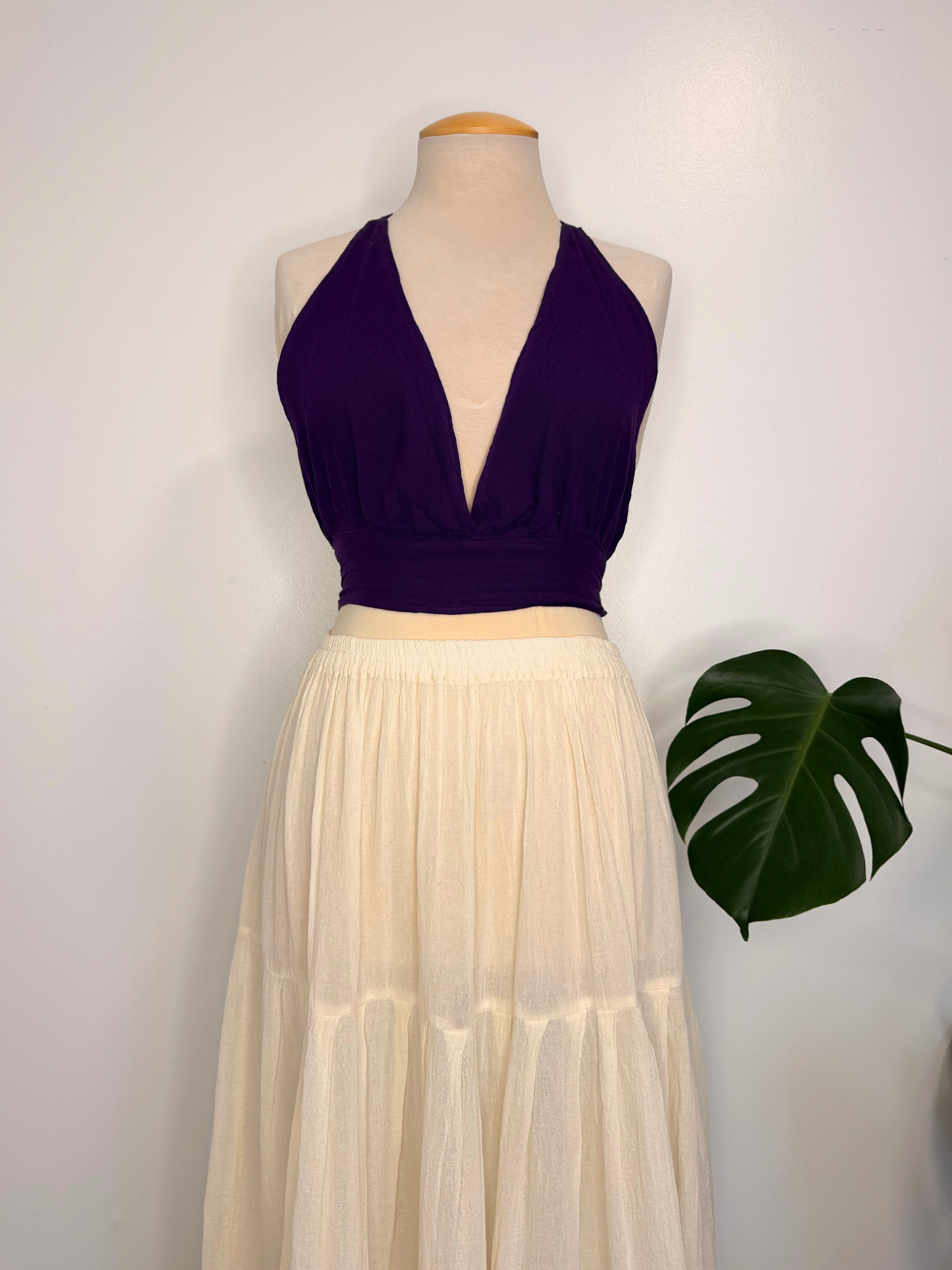 The Nakia Halter Top - Purple