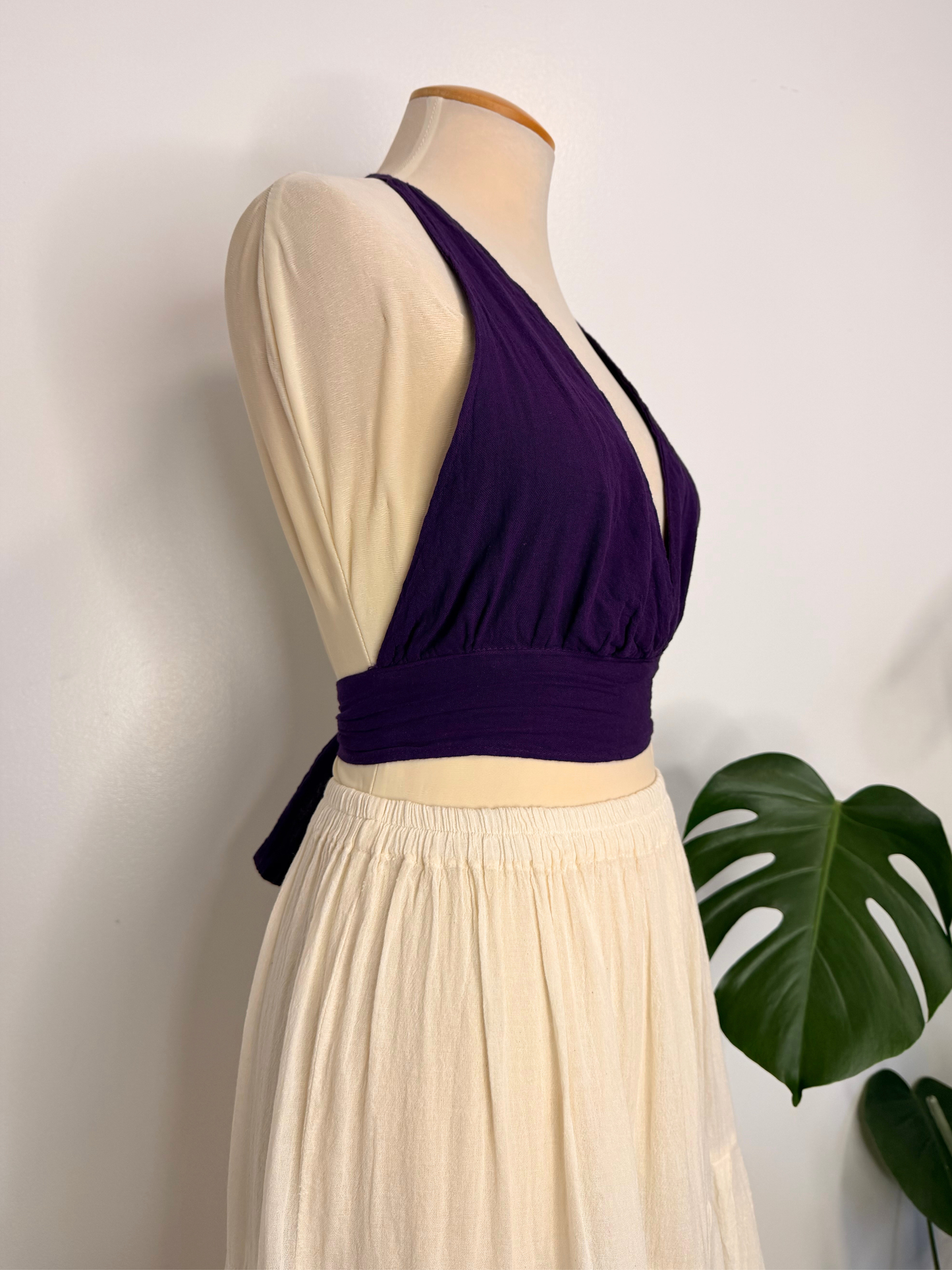 The Nakia Halter Top - Purple