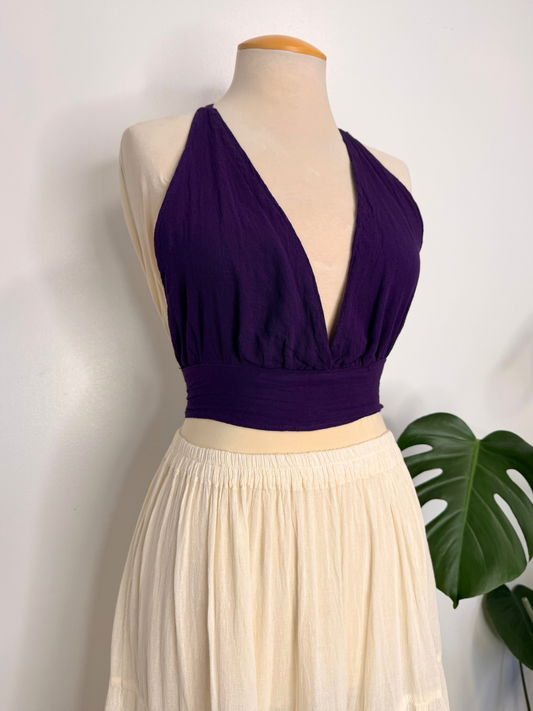 The Nakia Halter Top - Purple
