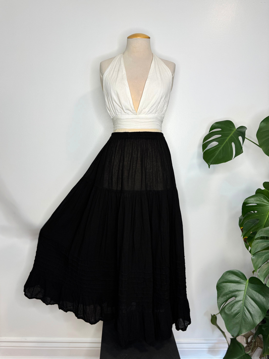 The Akna Maxi Skirt - Black