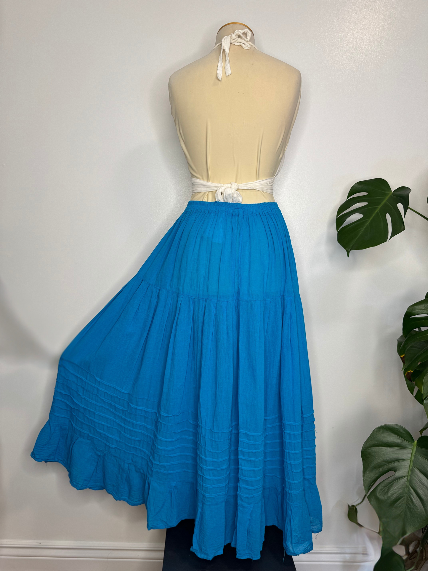 The Akna Maxi Skirt - Light Blue