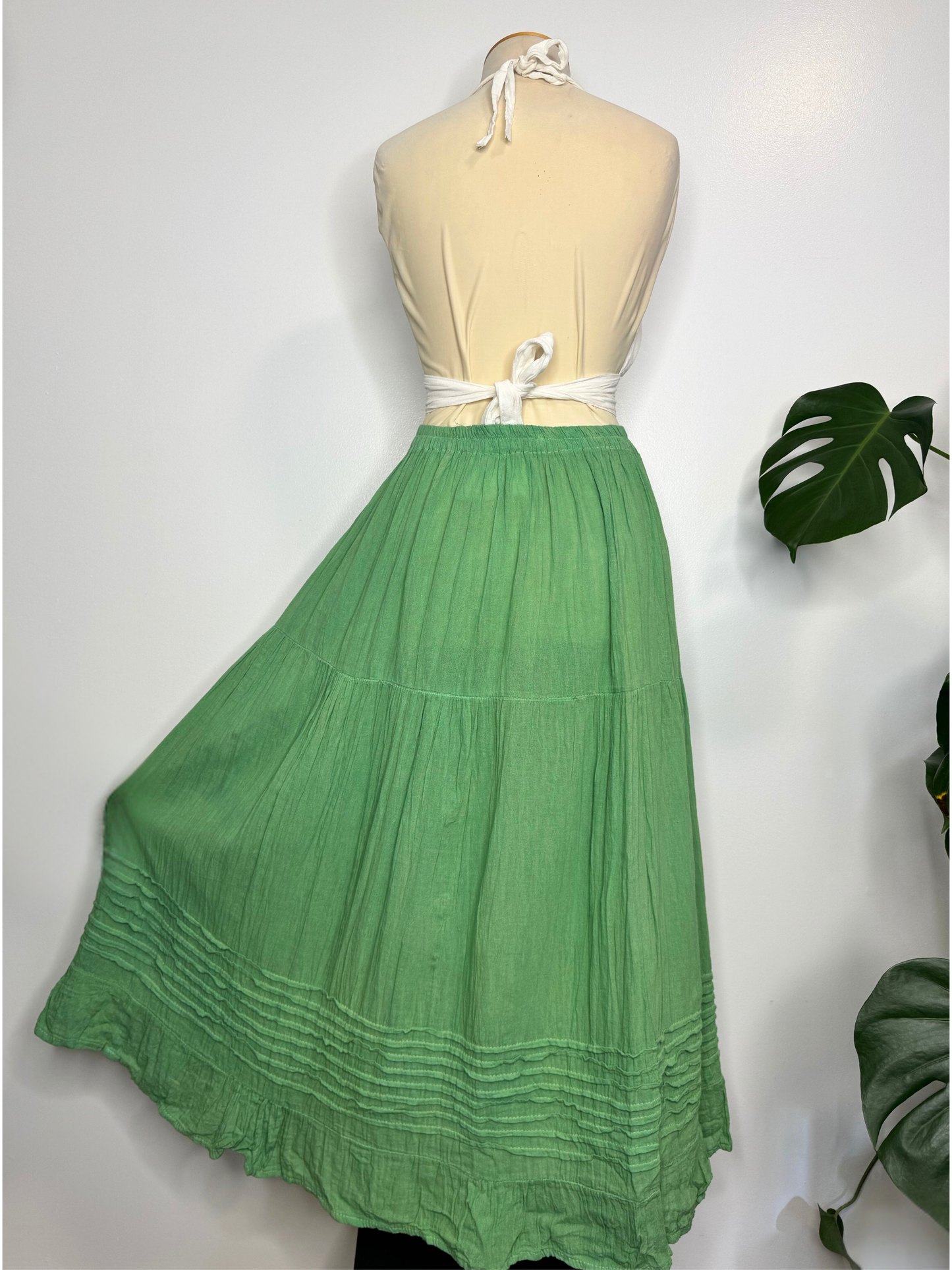 The Akna Maxi Skirt - Mint Green