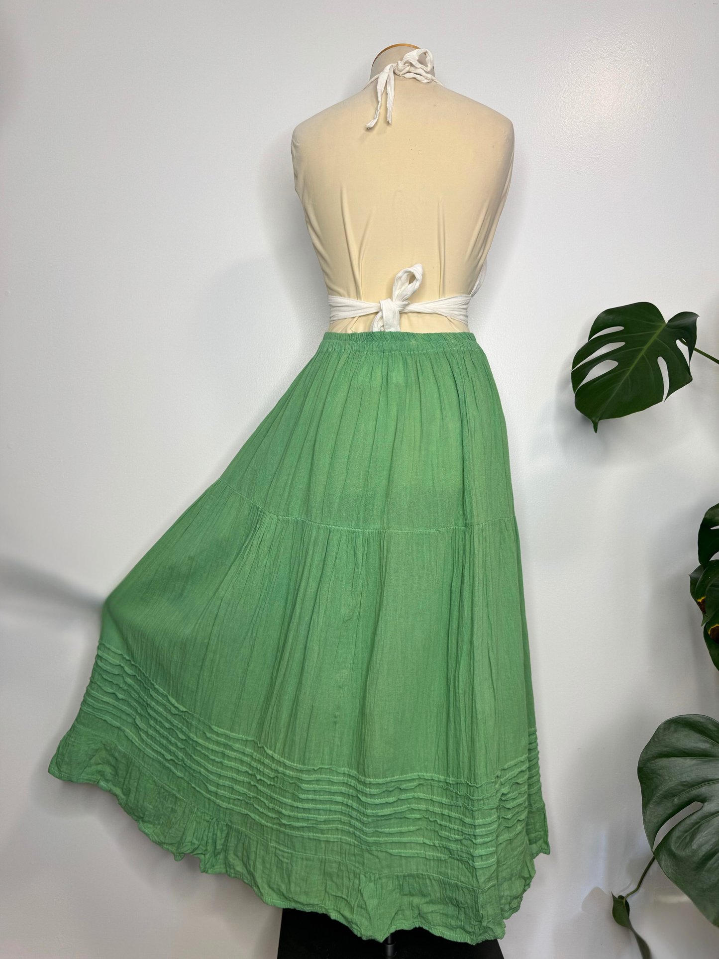 The Akna Maxi Skirt - Mint Green