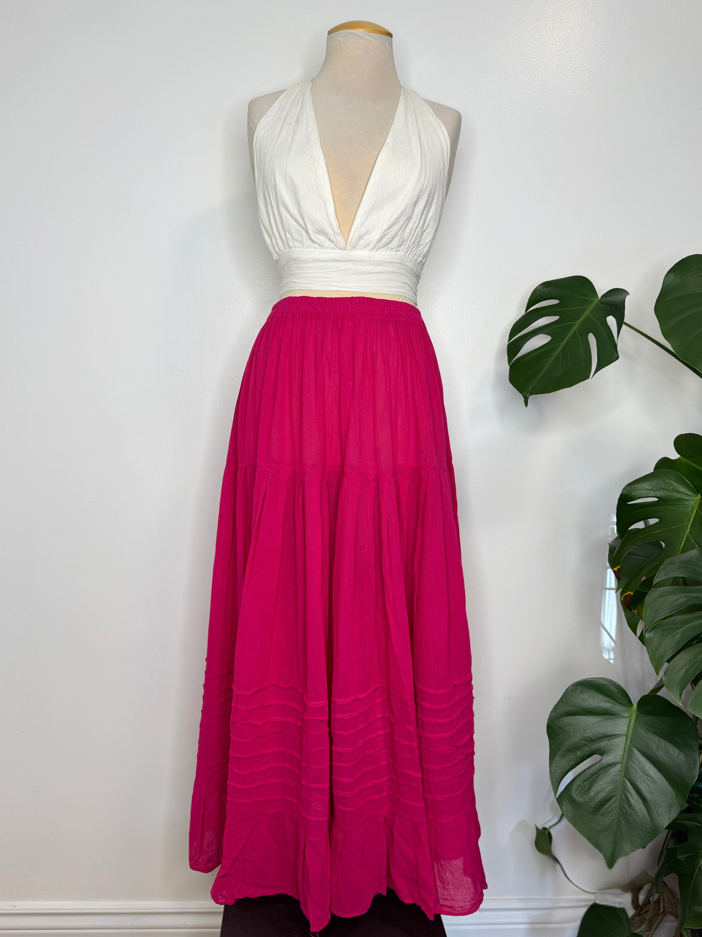 The Akna Maxi Skirt - Pink