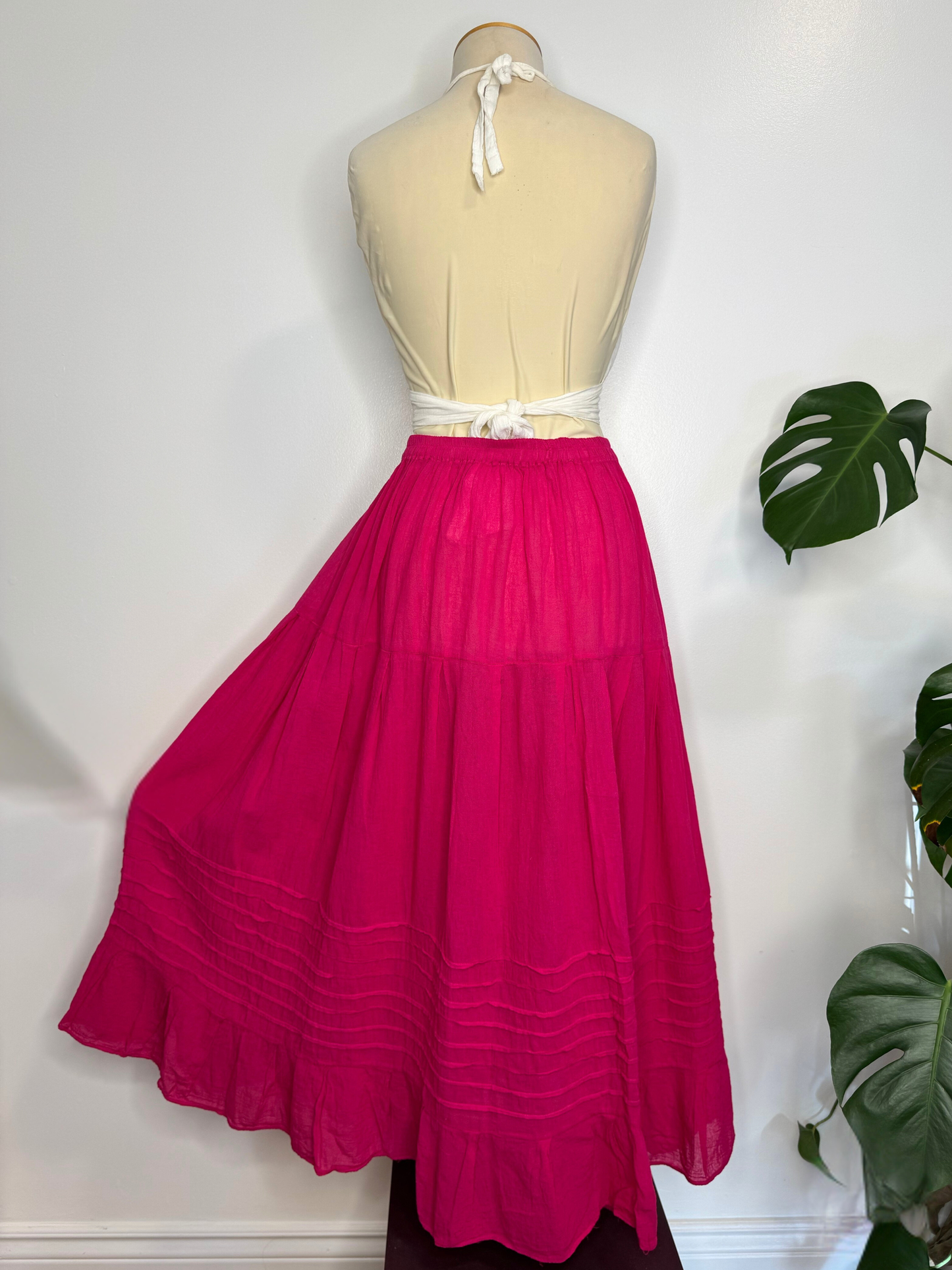 The Akna Maxi Skirt - Pink