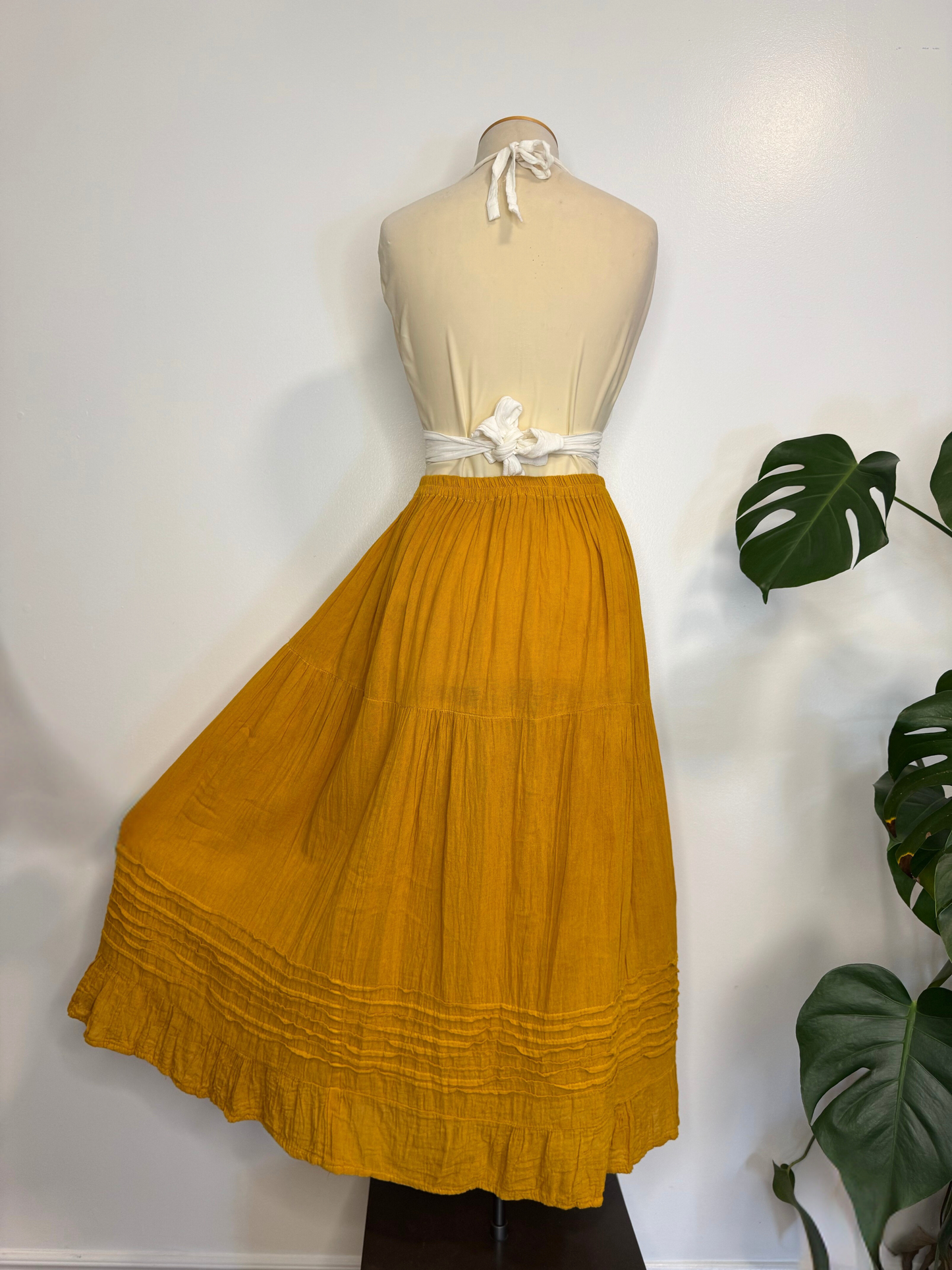 The Akna Maxi Skirt - Yellow