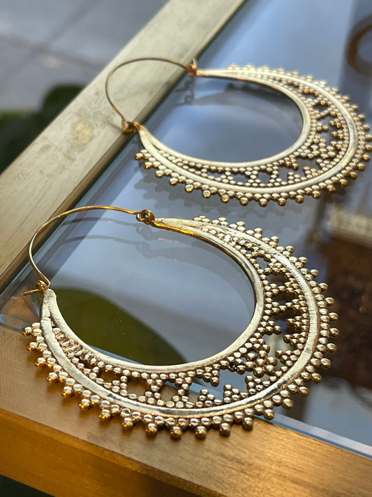 Large Shiva Hoop Earrings
