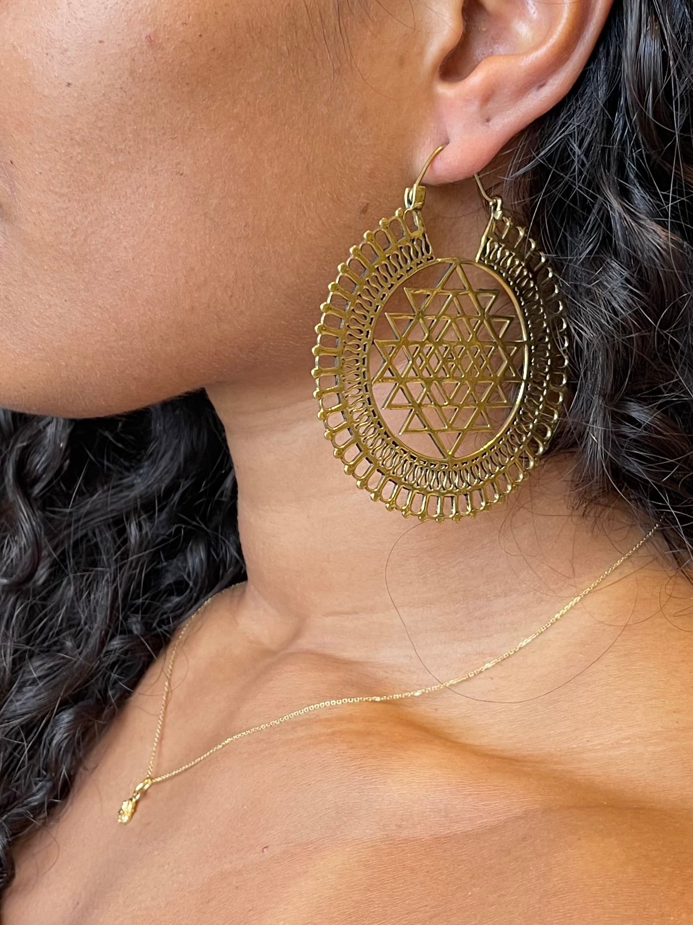 Large Sacred Geometry Earrings
