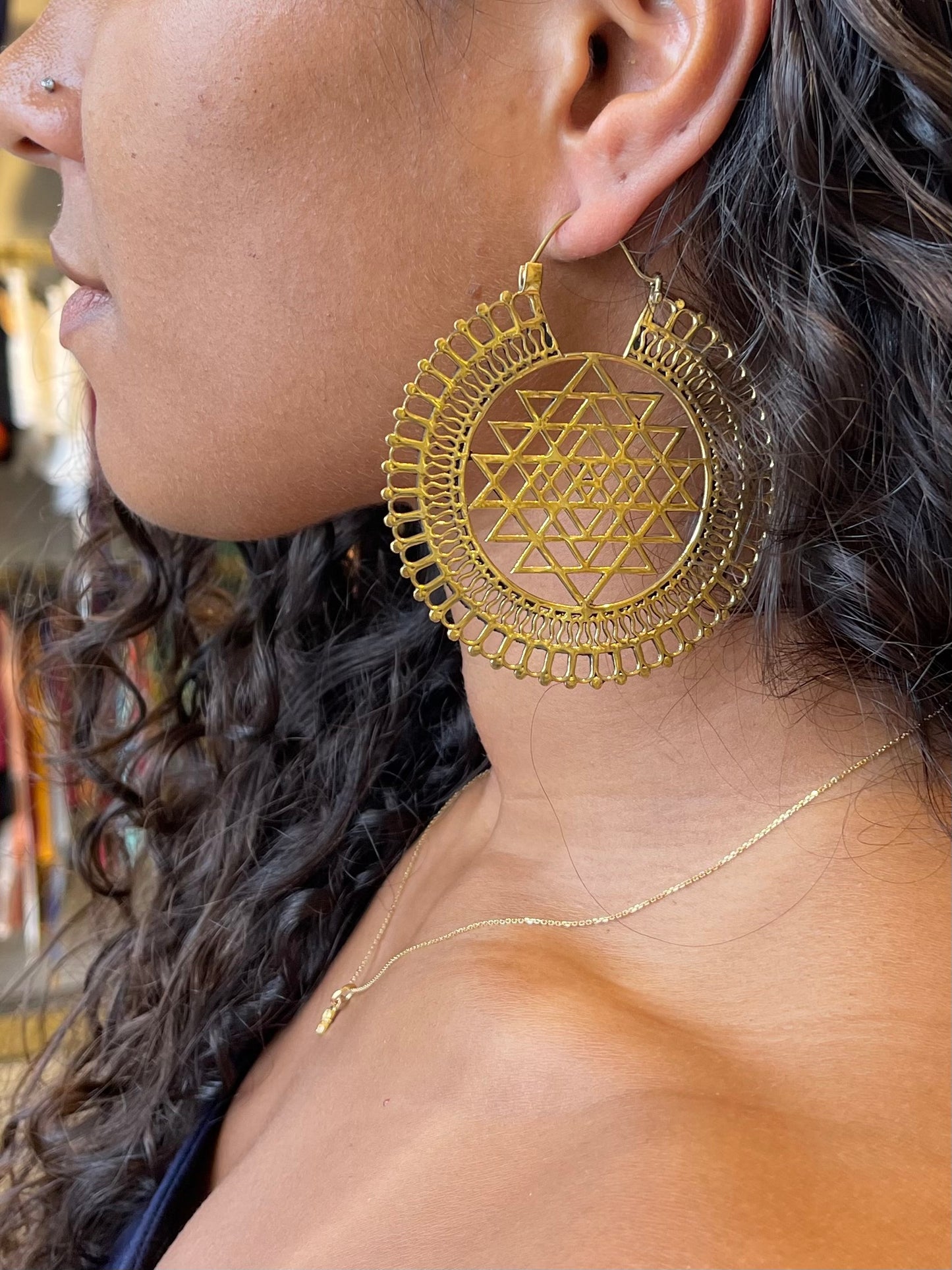 Large Sacred Geometry Earrings
