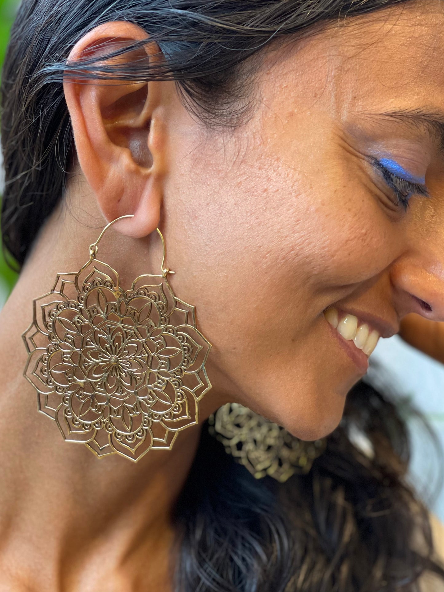 Light Floral Mandala Earrings