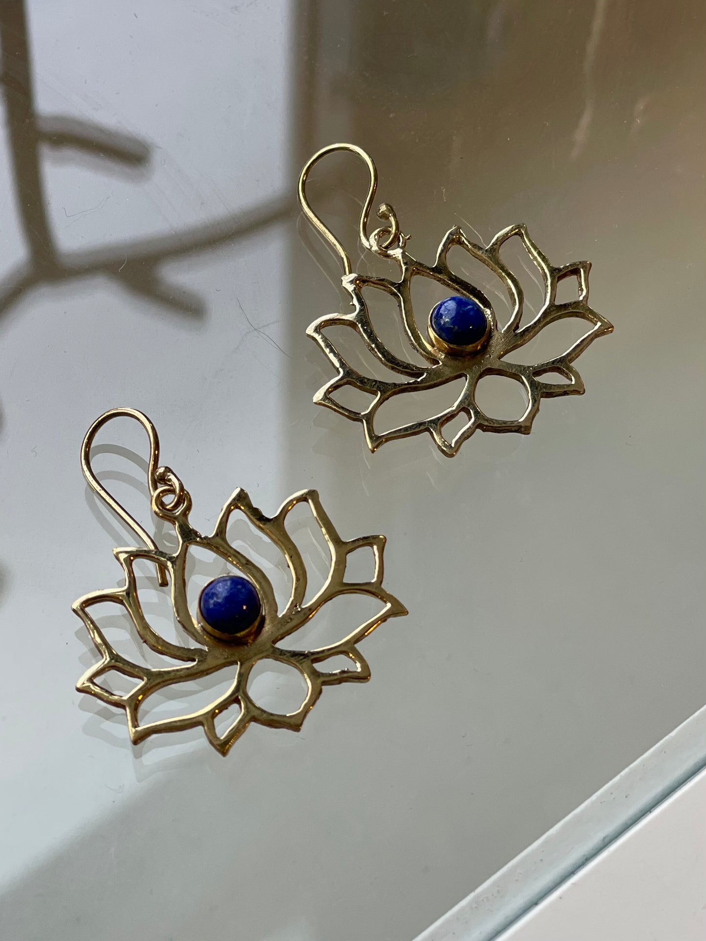 Stone Lotus Earring