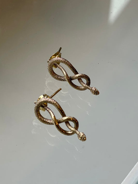 Mini Knotted Snake Studs