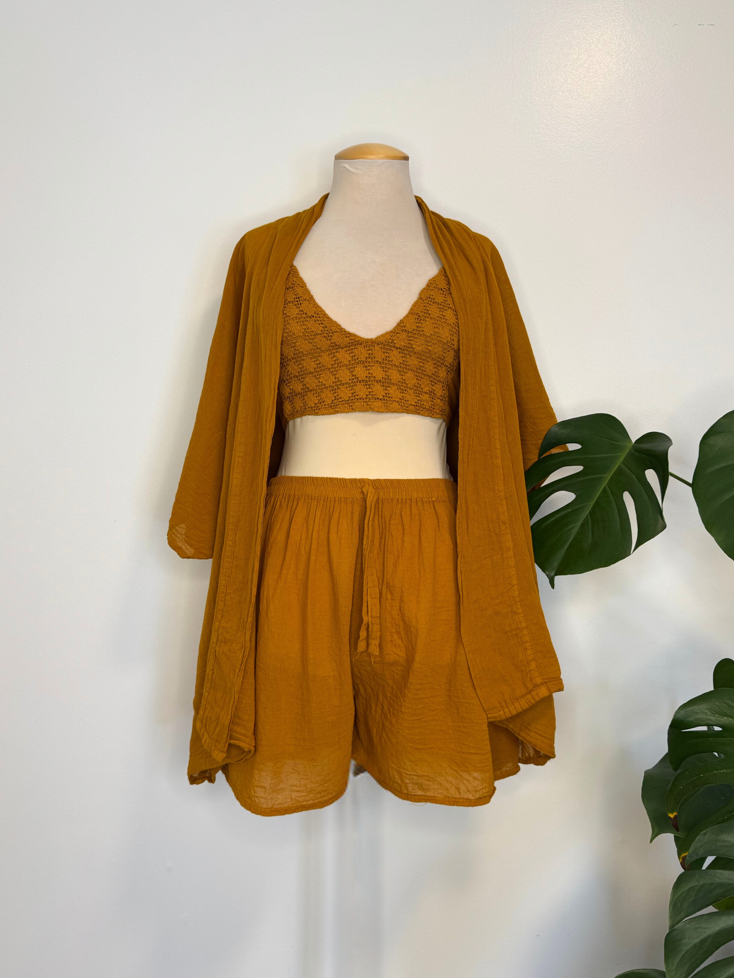 The Zazil Three Piece Set - Mustard