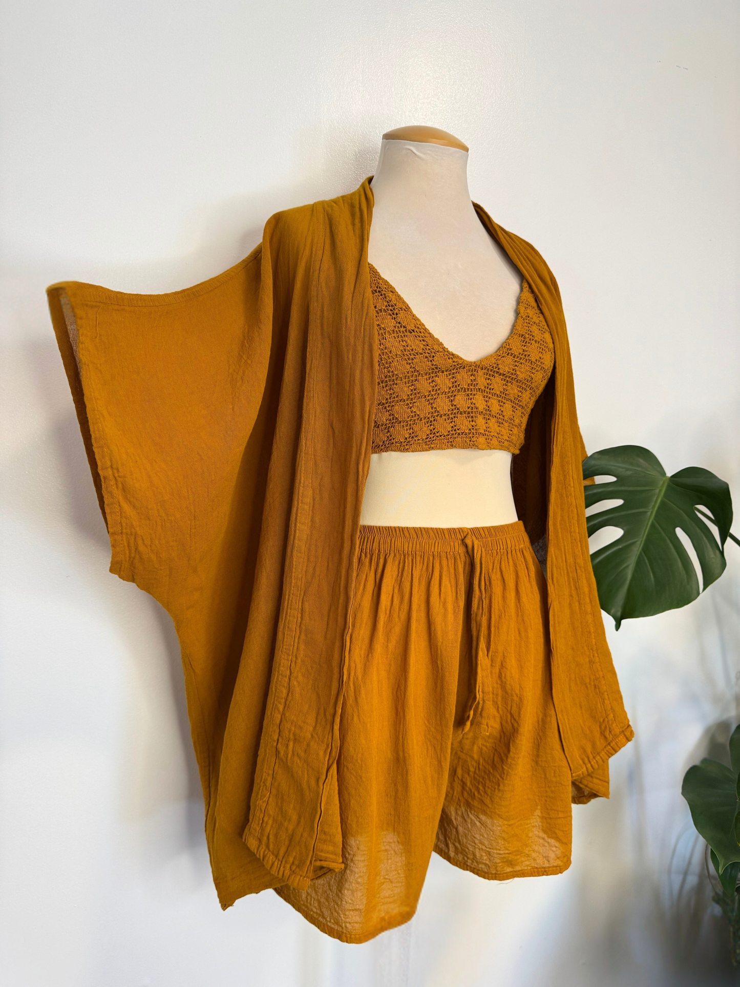 The Zazil Three Piece Set - Mustard