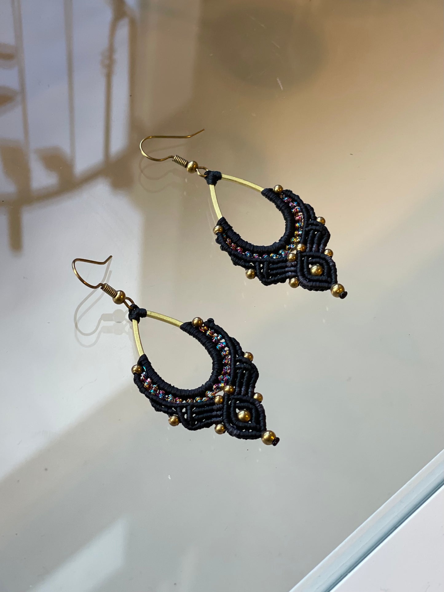Small Beaded/Woven Earrings