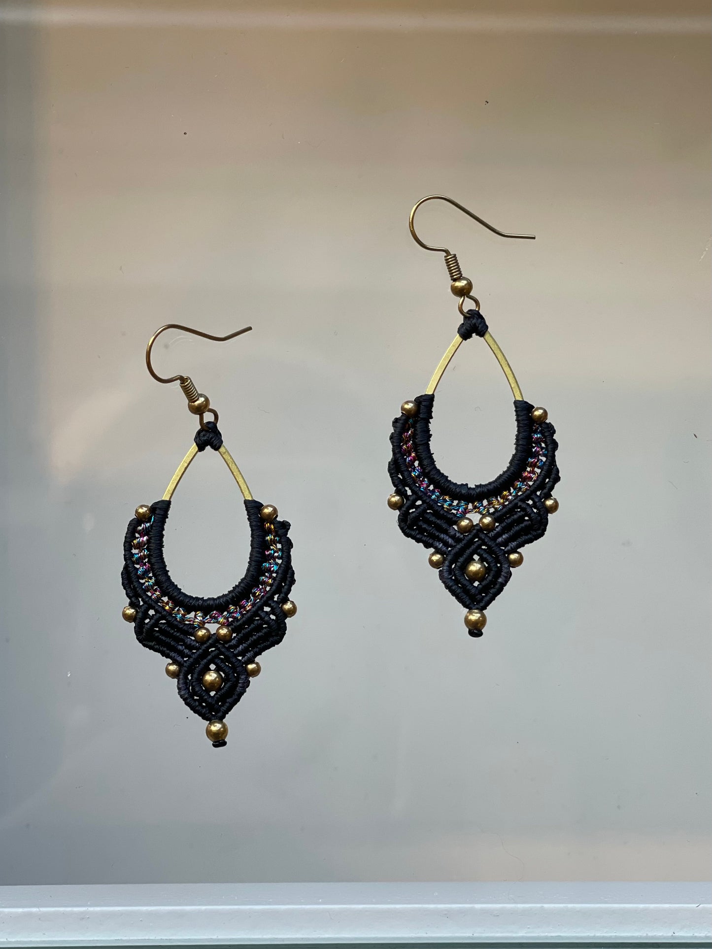 Small Beaded/Woven Earrings