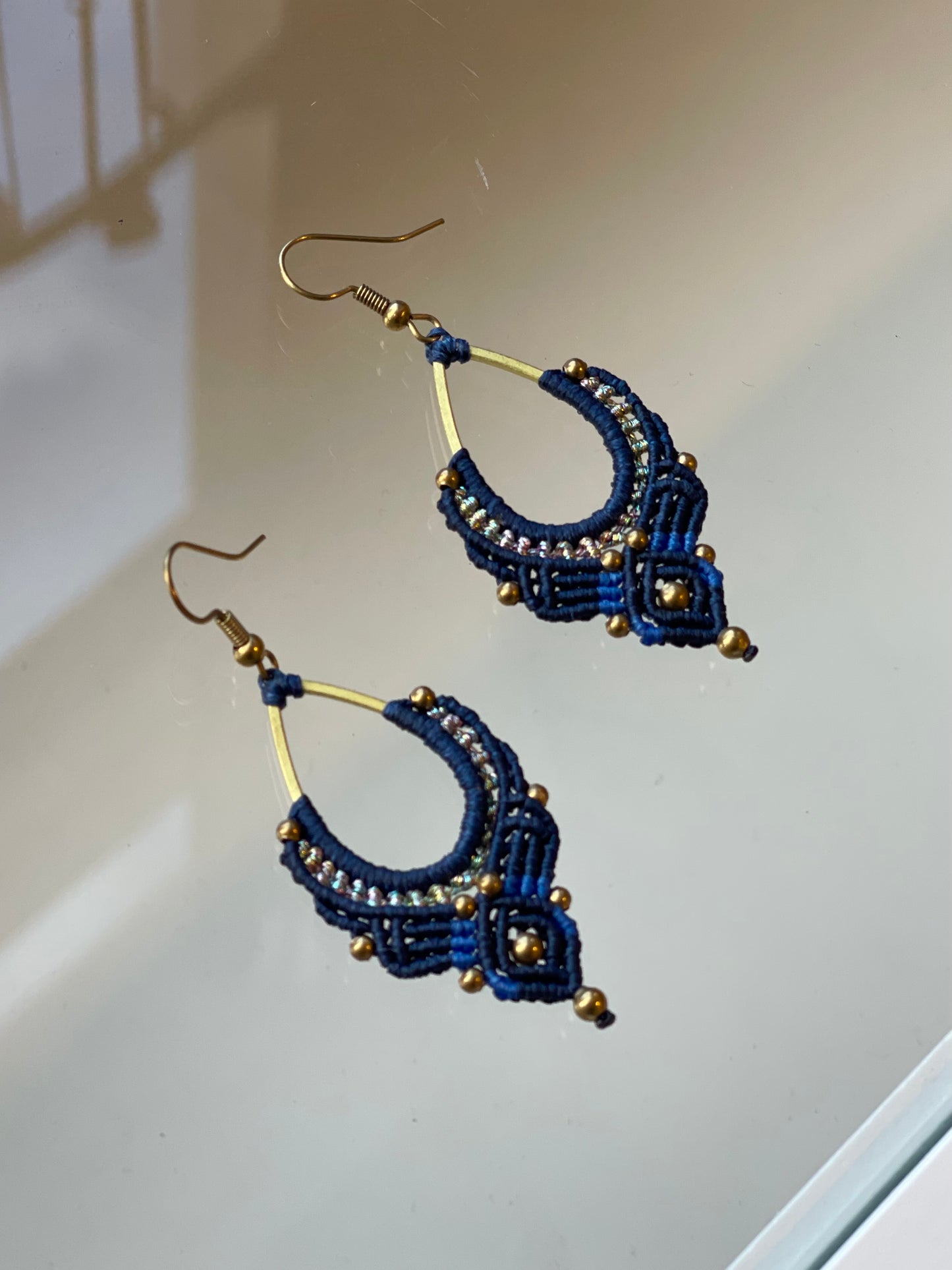 Small Beaded/Woven Earrings