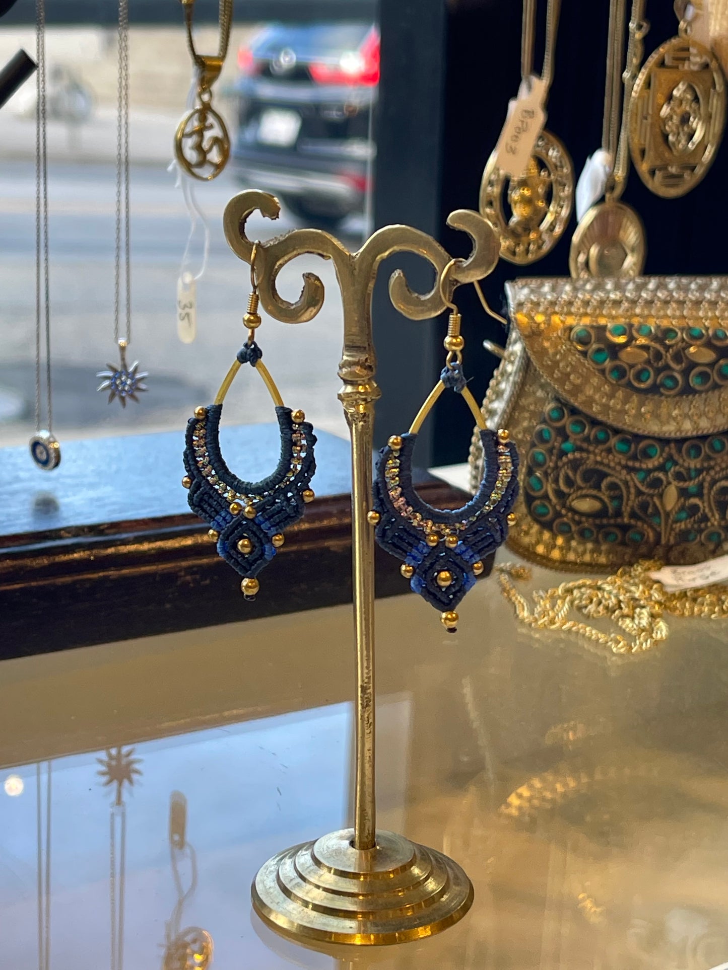Small Beaded/Woven Earrings