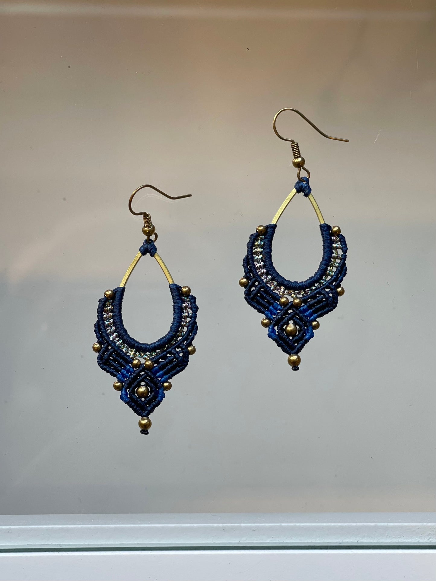 Small Beaded/Woven Earrings