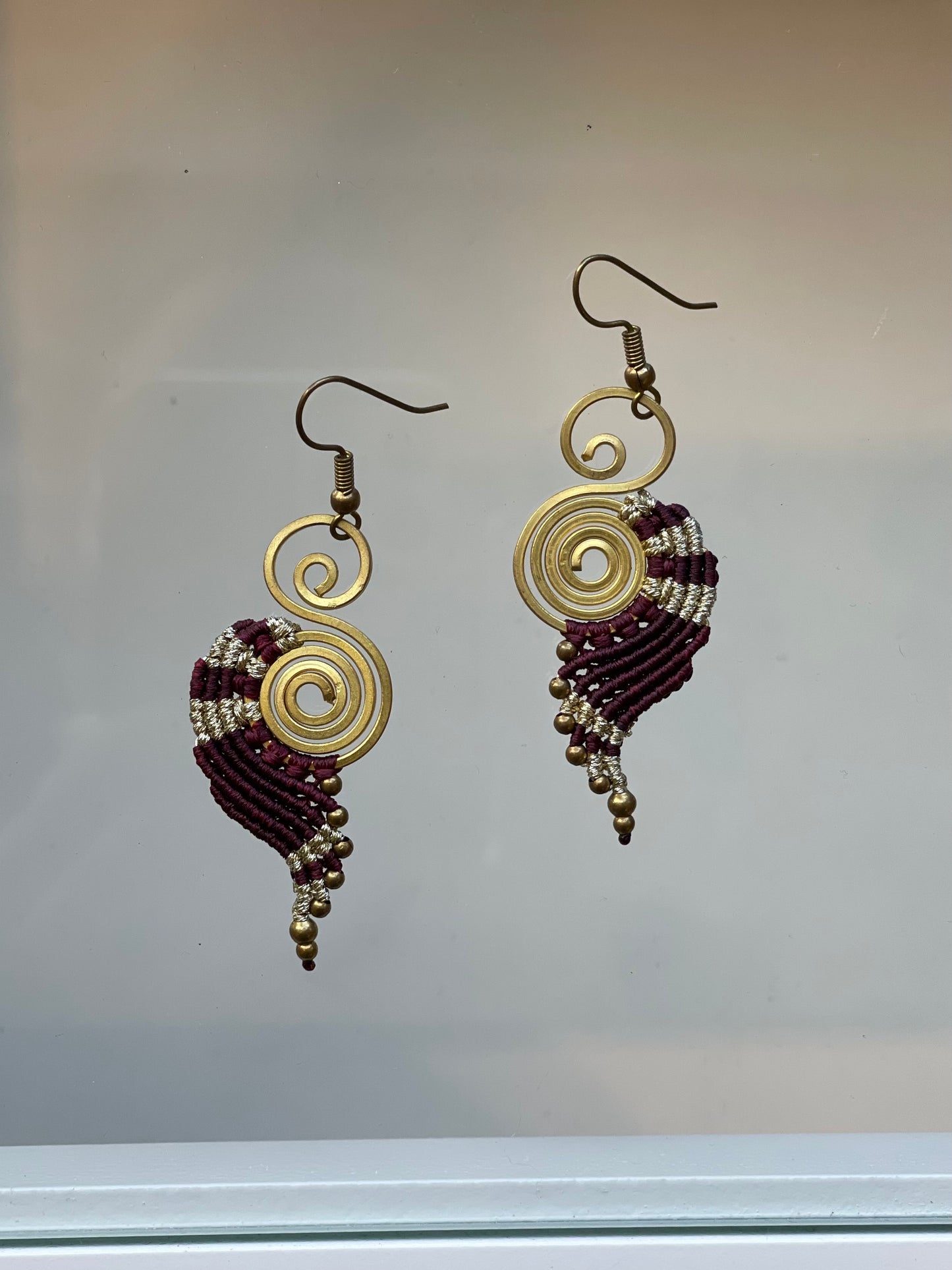 Small Beaded/Woven Earrings
