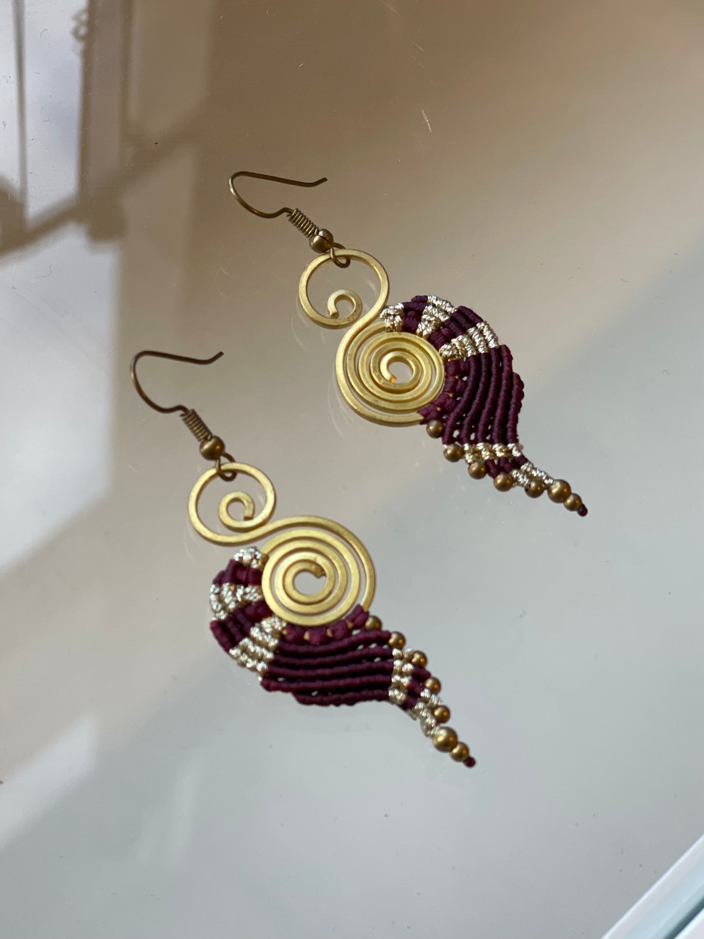 Small Beaded/Woven Earrings