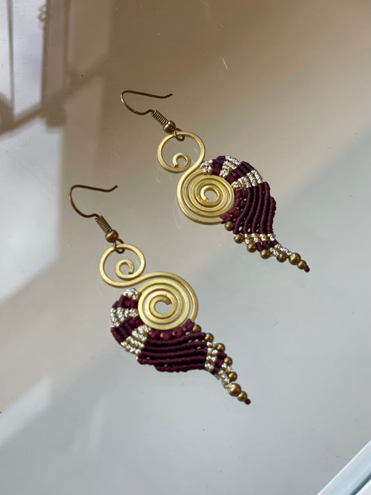 Small Beaded/Woven Earrings