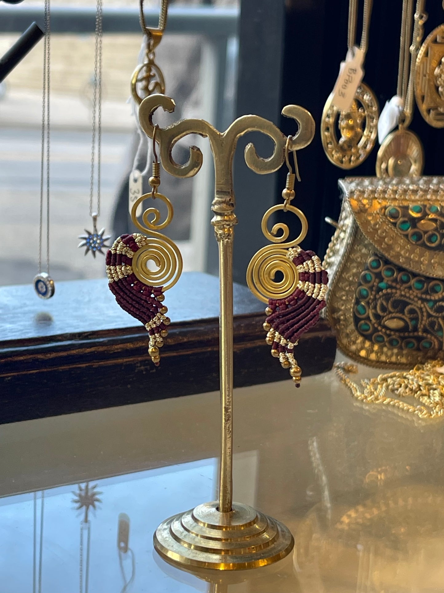 Small Beaded/Woven Earrings