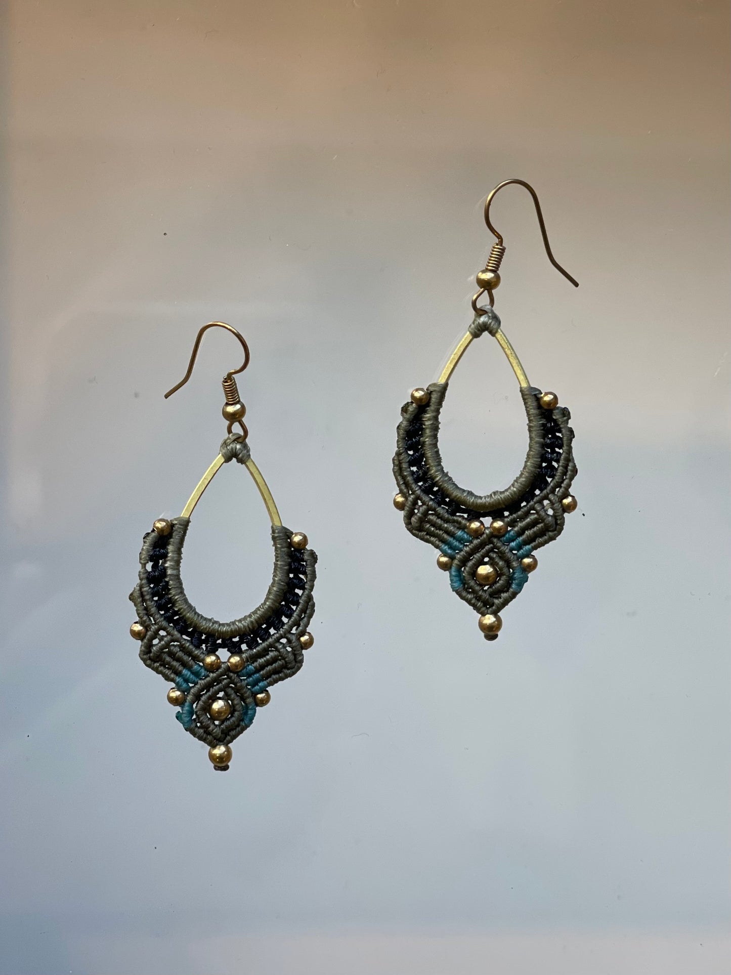 Small Beaded/Woven Earrings