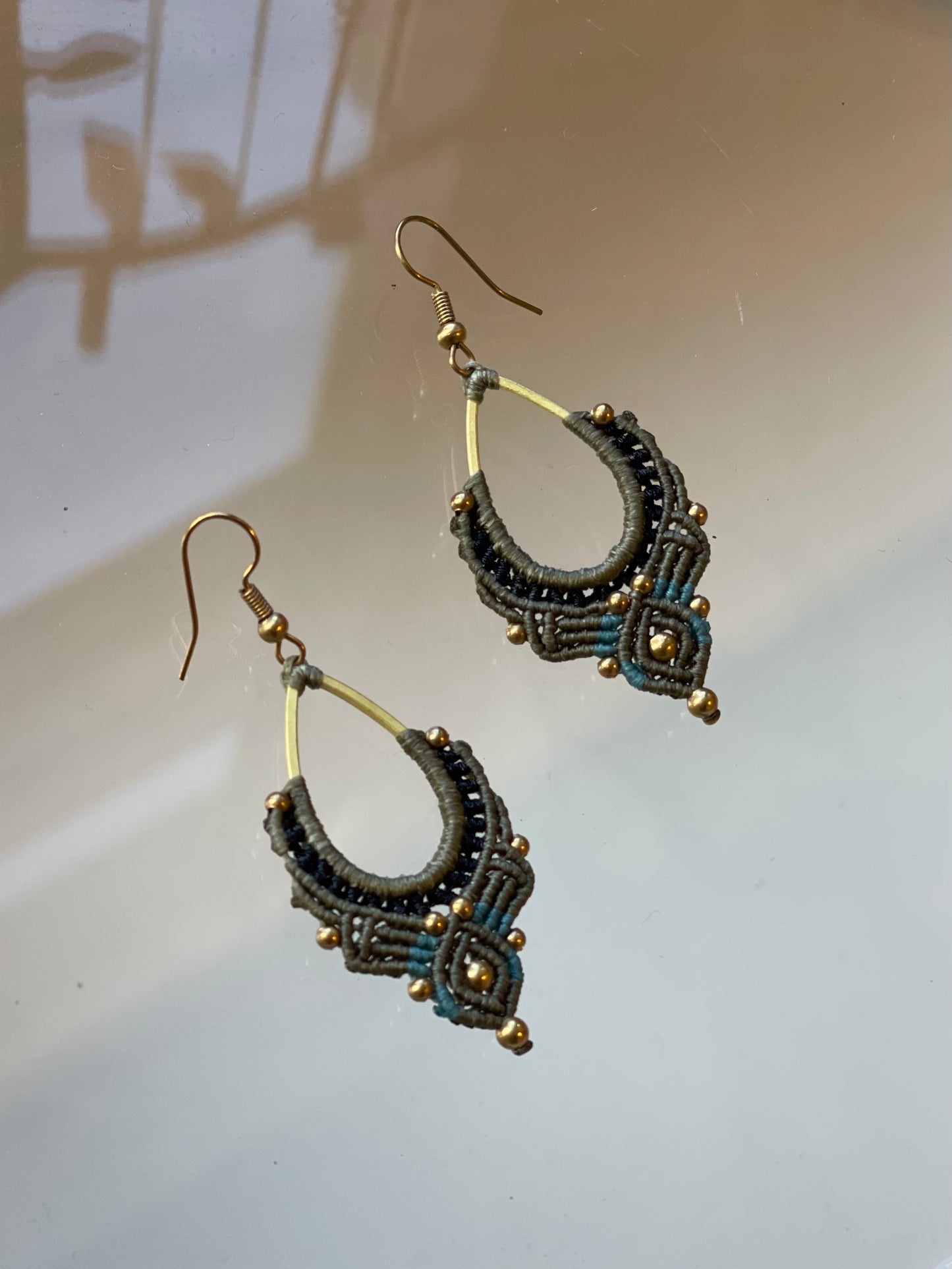 Small Beaded/Woven Earrings