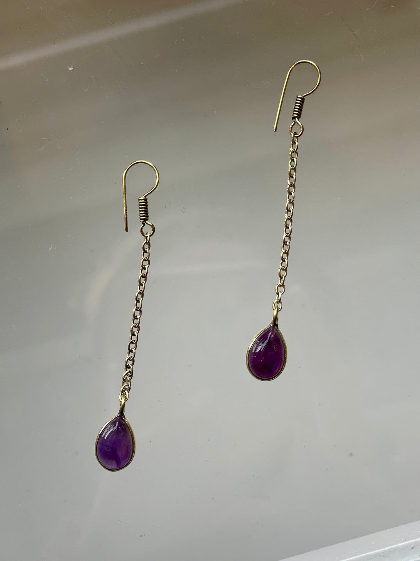Stone Teardrop Earrings