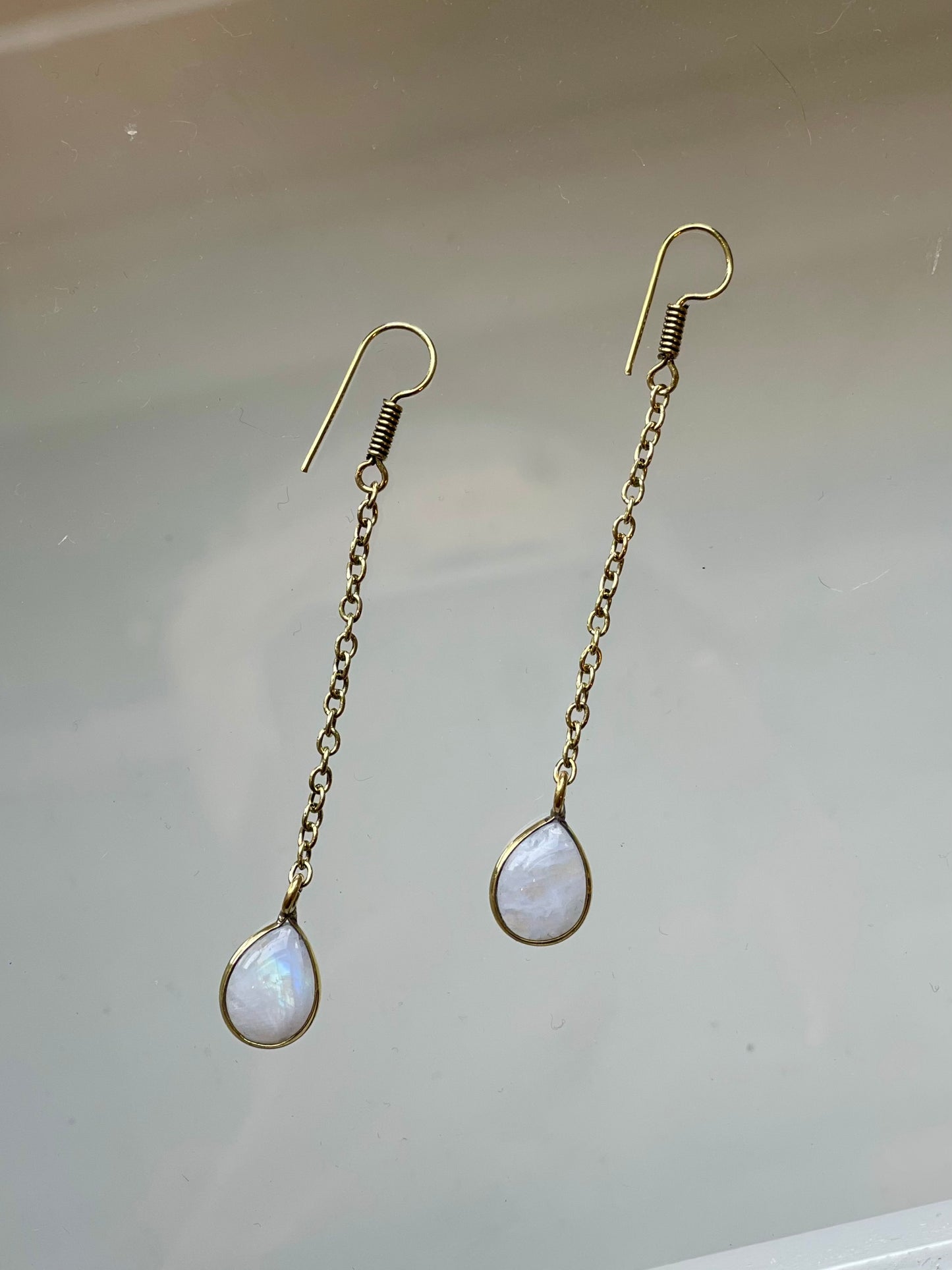 Stone Teardrop Earrings