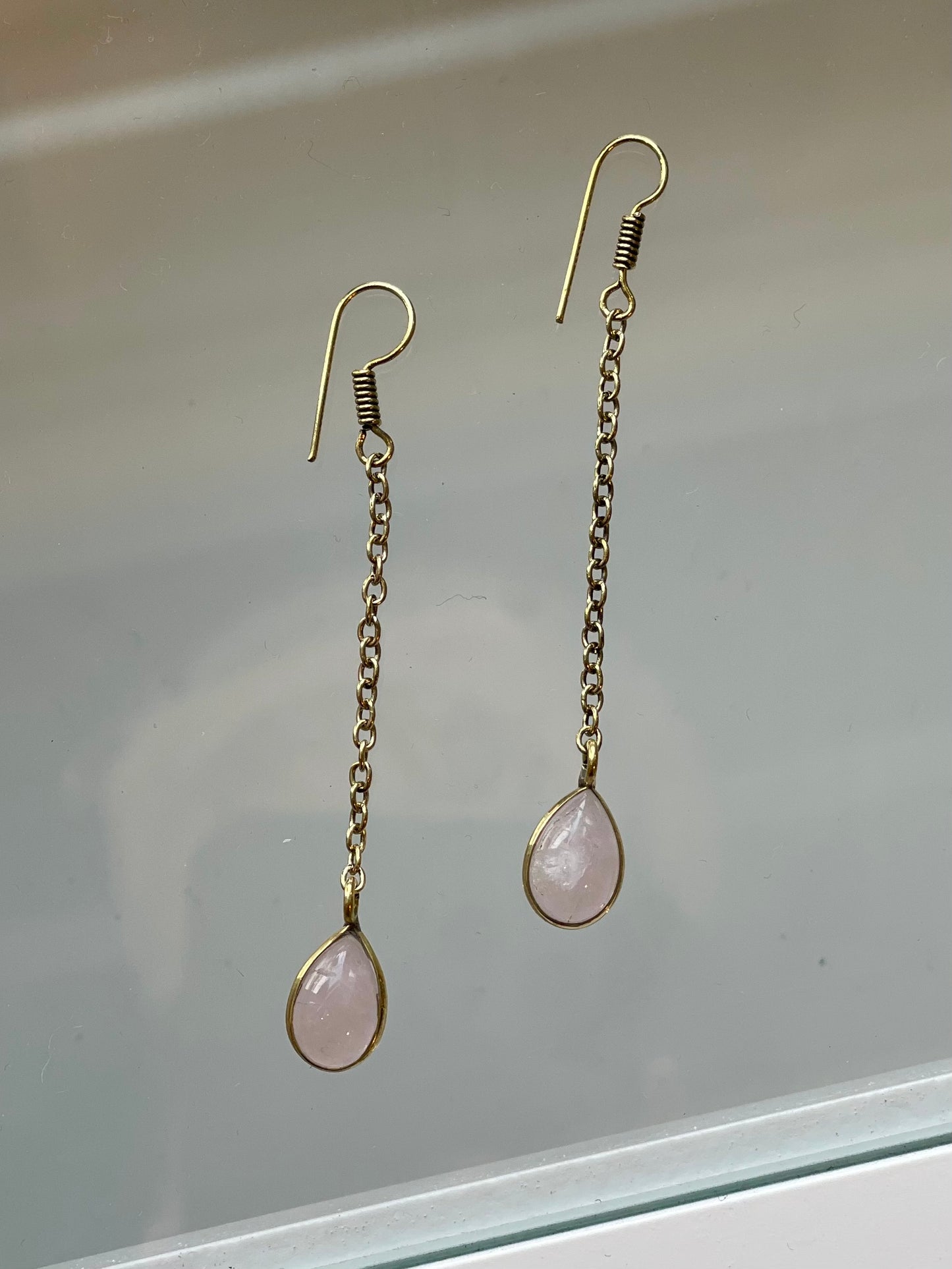 Stone Teardrop Earrings