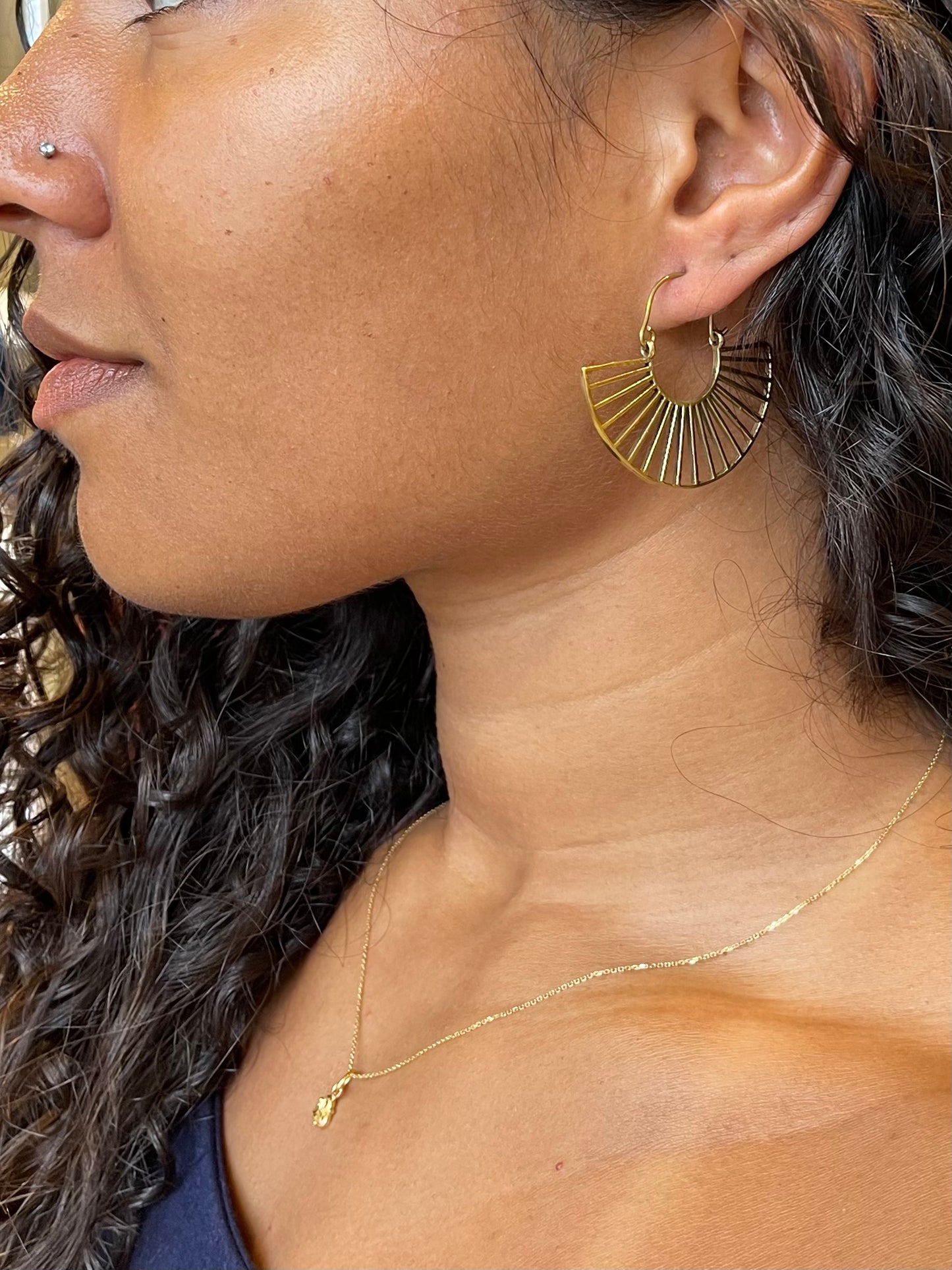 Tribal Fan Earrings