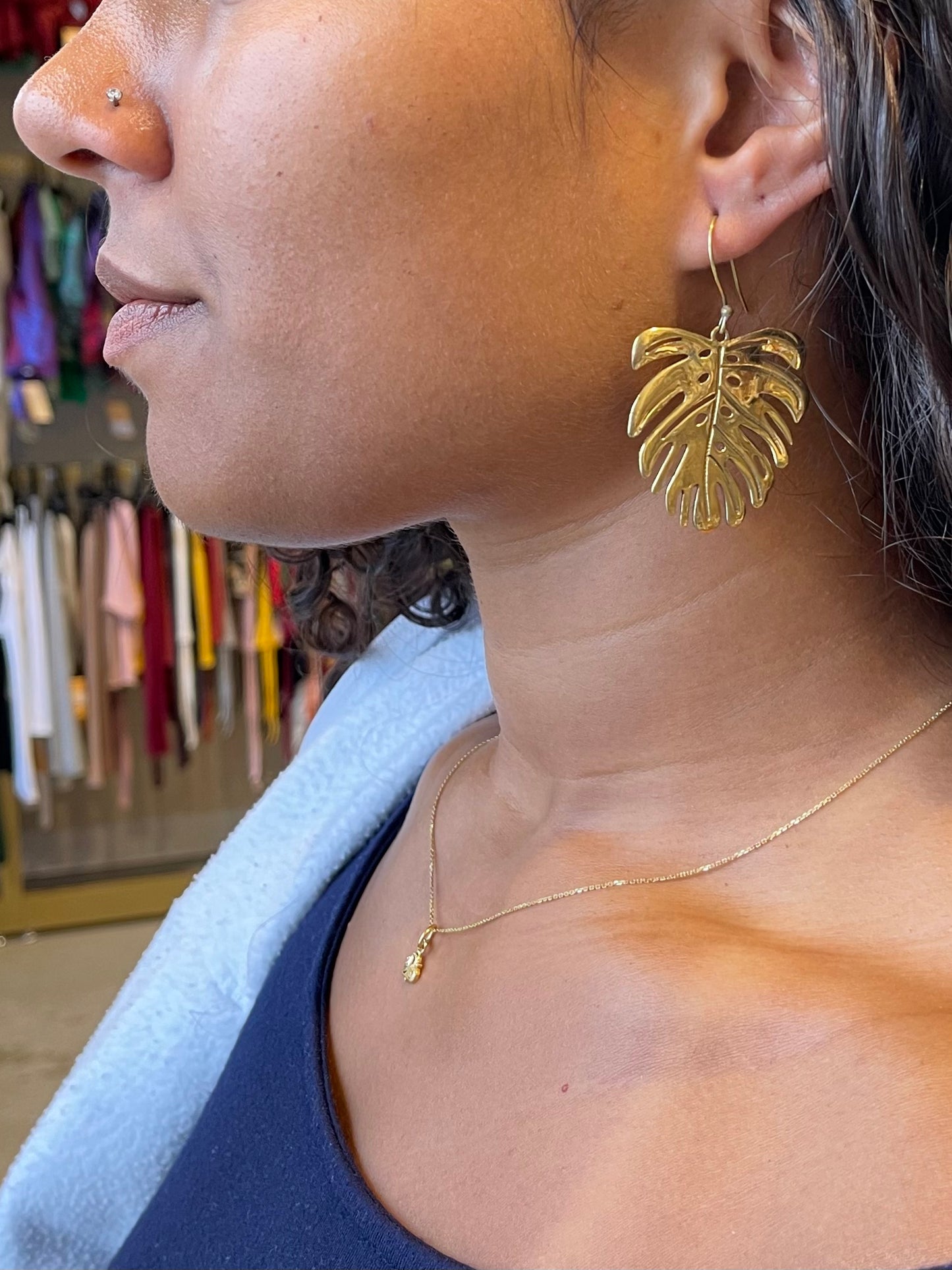 Palm Leaf Earring