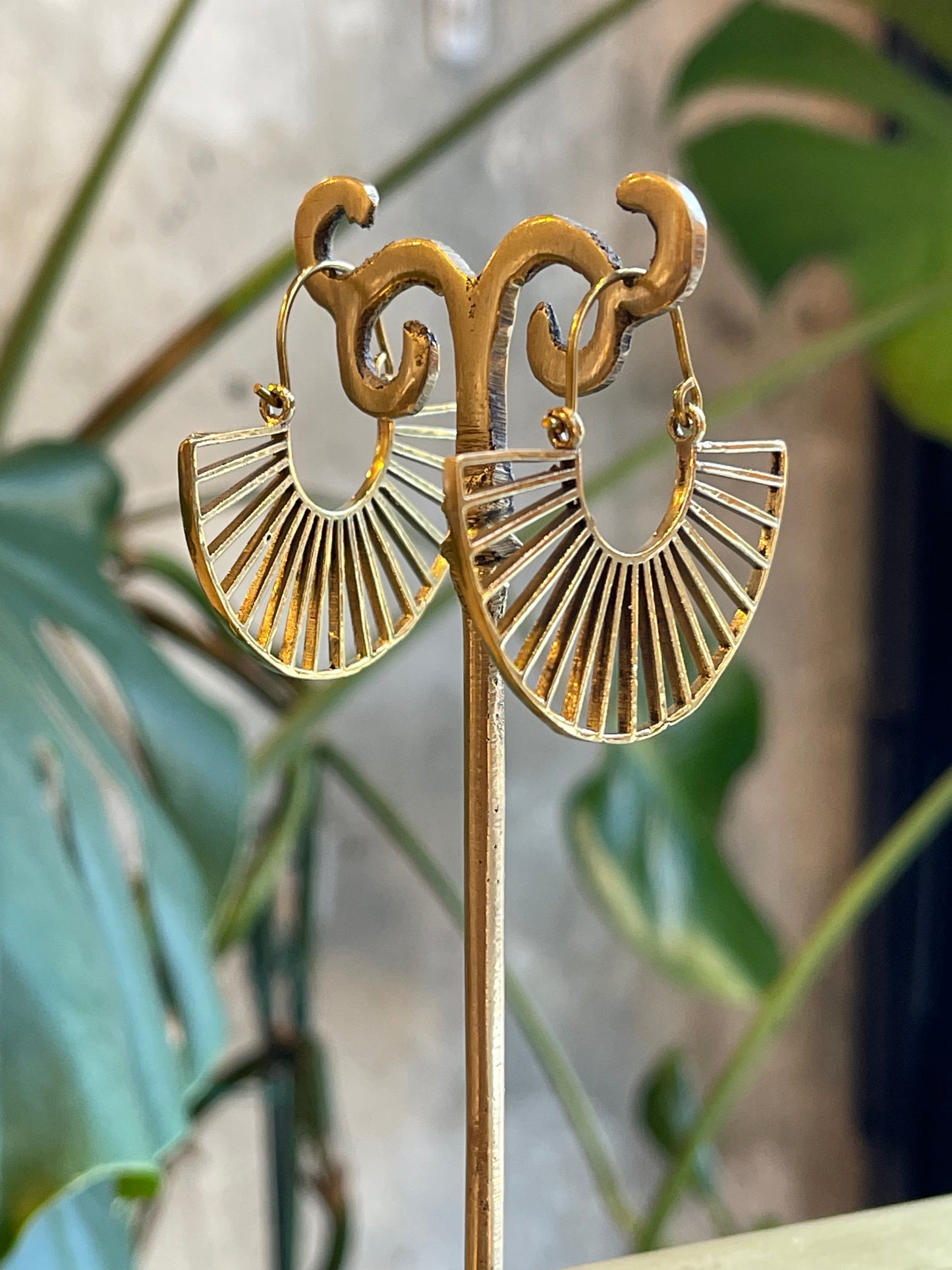 Tribal Fan Earrings