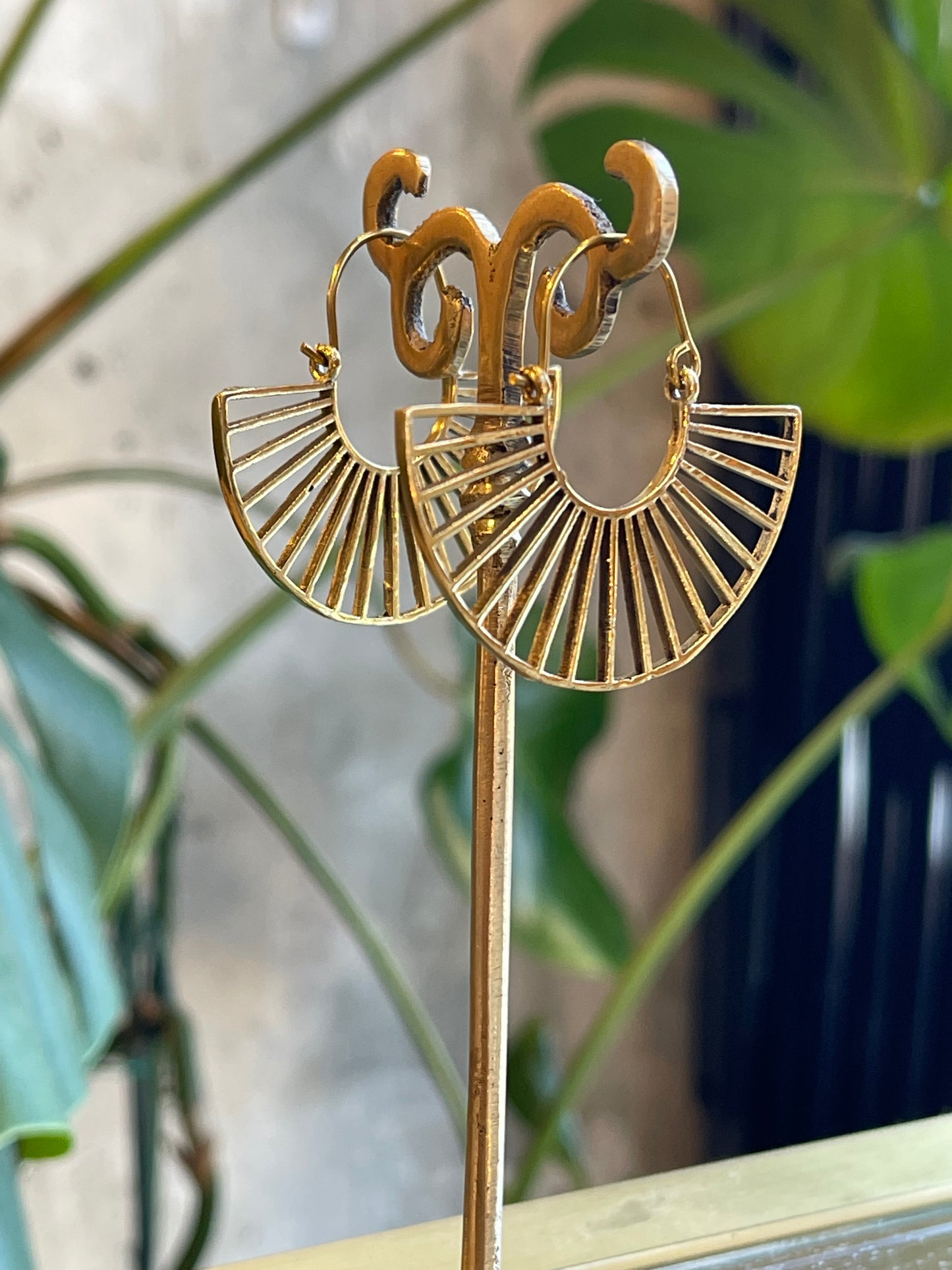 Tribal Fan Earrings