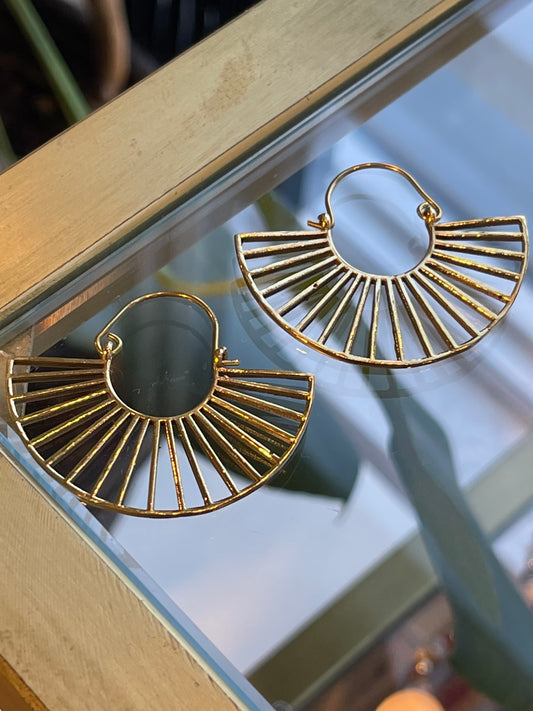 Tribal Fan Earrings